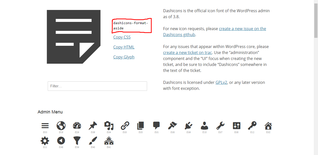gutenberg block icon
